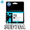 Cartucho de Tinta HP 712 (3ED70A) Black DesignJet T630 38ML