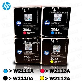 JUEGO DE 206A PARA IMPRESORA LASERJET M283FDW COLORES