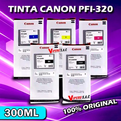KIT DE TINTAS CANON PFI-320 TM-200 300ML