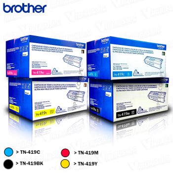 KIT DE TONER BROTHER TN-419 PARA IMPRESORA L8900CDW COLORES