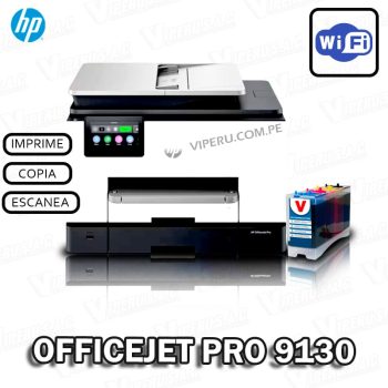 Multifuncional HP 9130 OfficeJet Pro Convertida a sistema Continuo