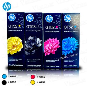 TINTAS HP GT52 Y GT53 COLORES PARA IMPRESORA SMART TANK
