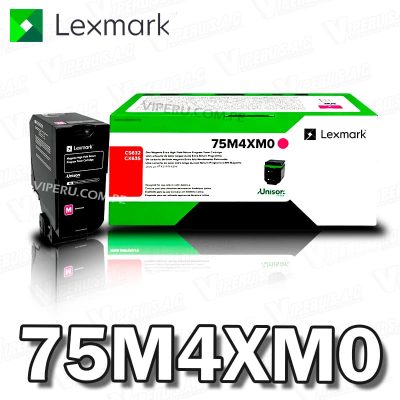 TONER LEXMARK 75M4XM0 MAGENTA CS632DWE 11,700KPG