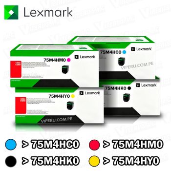 TONER LEXMARK PARA IMPRESORA CX532ADWE COLORES