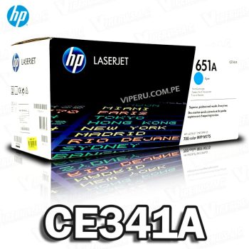Toner HP 651A (CE341A) Cyan LaserJet M775Z 16,000KPG